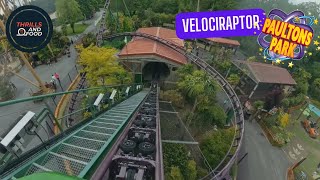 Velociraptor Boomerang Rollercoaster OnRide POV  Paultons Park [upl. by Dunseath]