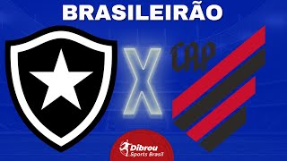 BOTAFOGO X ATHLETICO PARANAENSE AO VIVO  BRASILEIRÃƒO 2023  RODADA 28  NARRAÃ‡ÃƒO [upl. by Hy]