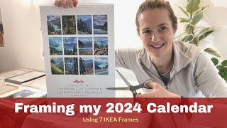 Framing the 8x10 Prints from my 2024 Calendar [upl. by Messere346]