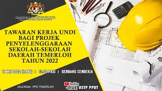 TAWARAN KERJA UNDI PENYELENGGARAAN SEKOLAHSEKOLAH DAERAH TEMERLOH [upl. by Eytteb351]