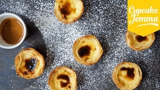 How to Make Pastéis de Nata AKA Portuguese Custard Tarts  Cupcake Jemma [upl. by Revorg]