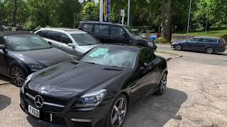 Mercedes SLK55 AMG R172 2012 exhaust Xpipe and back box flap delete [upl. by Teemus]