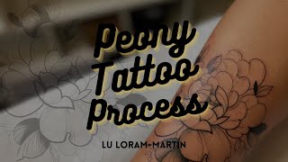 Tattoo Process  Peony [upl. by Brittany697]