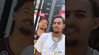 Trae Young has some questions about his height here 🤣 [upl. by Retnyw376]