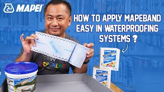 Product Review  Mapei Mapeband Easy Rubber Tape to form Elastic Joints in Waterproofing Systems [upl. by Lester]