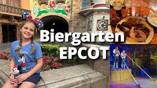 Biergarten Restaurant Epcot Disney World [upl. by Ogires]