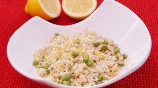 Lemon Rice With Peas Recipe Easy Side Dish Diane Kometa Dishin With Di Recipe 77 [upl. by Teteak]