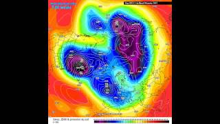 500hpa geopotential and sea level pressure animation from Oct 1 2012 to Nov 23 2014 [upl. by Leiad434]