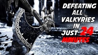 Defeating All Valkyries In GOW In 24 Minutes  How To Defeat Queen Of Valkyries  SIGRUN [upl. by Veronike]