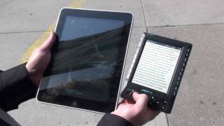 Apple iPad eReader iBooks Demo vs jetBook [upl. by Zena]