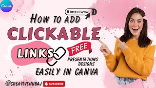 Add Hyperlinks in Canva easily  Canva free Desktophyperlink tutorial canvahacks [upl. by Itirp182]