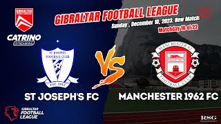 St Josephs FC  Manchester 1962 FC  Gibraltar Football League 2324  Matchday 10 [upl. by Ybocaj]