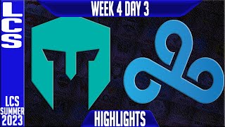 IMT vs C9 Highlights  LCS Summer 2023 W4D3  Immortals vs Cloud9 [upl. by Ilse]