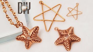 Starfish  Star  Pendant  simple  copper wire  no stone LanAnhHandmade 906 [upl. by Reiko998]