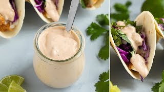 How to Make Fish Taco Sauce [upl. by Zetnas763]