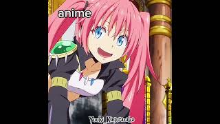 Milim Nava Anime vs Manga  My Ordinary Life  Yuuki kagurazaka milimnava tensura [upl. by Nevaed]