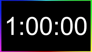 Minuteur 1 Heure ALARME🚨  Compte à Rebours 1h  Minuterie 60 Minutes  Décompte 1h [upl. by Martita]