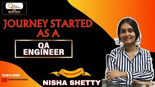 Qspiders Hebbal Student Watch as Nisha Shetty embarks on an exciting journey as a QA Engineer [upl. by Trilbee]