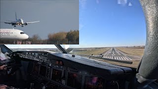 Boeing 737 Amazing Landing View From Cockpit  Pilot Eye [upl. by Lash]