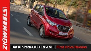 Datsun RediGo 1Ltr AMT  First Drive Review  ZigWheelscom [upl. by Emmalyn]