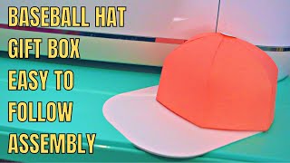 How to make a baseball hat or cap gift box with your Cricut machine [upl. by Rhett]