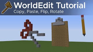 WorldEdit Guide 2  Copy Paste Flip Rotate Using the Clipboard [upl. by Erdnua81]