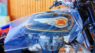 Royal Enfield lamination coaching 💯gwraps vwraps royalenfield reels viralvideo [upl. by Rodolfo]