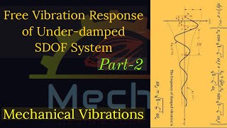 Free vibration Response of Underdamped SDOF system  Part2 [upl. by Abramo]