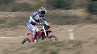 Sébastien Tortelli rides the Stark VARG electric motocross bike at CDG MX Retreat [upl. by Ahsuat]