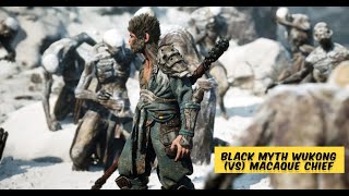 Black Myth Wukong Vs Macaque Chief blackmythwukonggameplay games blackmythwukonggame [upl. by Stannwood]