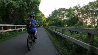 June 16 2024 The Cape Cod Rail Trail near sunset [upl. by Oiluarb255]