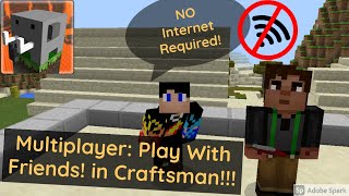 Craftsman How To Play Multiplayer With Your Friends WITHOUT Internet  Easily Explained EPIC [upl. by Auhsaj317]