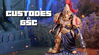 NEW ADEPTUS CUSTODES Codex vs Genestealer Cults  A 10th Edition Warhammer 40k Battle Report [upl. by Roach]