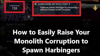 How to Increase Your Corruption to Spawn Harbingers  Harbingers of Ruin Questline  Last Epoch 11 [upl. by Aicitan]