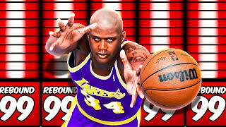 Insane 99 Rebounding Snag God Center Build in NBA 2K24 [upl. by Oijres]