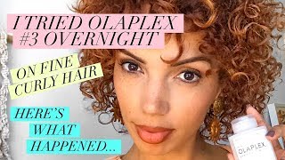 Olaplex No3 Overnight On Curly Hair [upl. by Nohsyar]