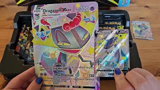 Pokémon TCG Shining Fates Dragapult VMAX Premium Collection ASMR [upl. by Handal]