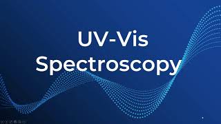 UV Spectroscopy  Part 1 [upl. by Oinoitna]