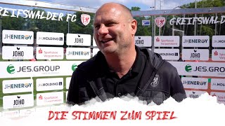 STIMMEN ZUM SPIEL  Greifswalder FC vs ZFC Meuselwitz  Regionalliga Nordost  Saison 2324 [upl. by Constant]