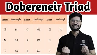 Dobereneir Triads  Dobereneir Triad classification of elements [upl. by Ycnalc882]