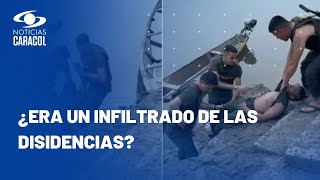 Fuerte video del momento en que le habrían disparado a soldado señalado de matar a tres militares [upl. by Inhsor970]