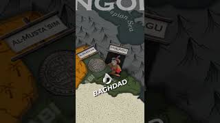 Why did the Mongols Destroy Baghdad shorts mongols map [upl. by Monarski]