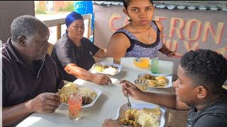 CURRIED GOAT amp ROTI WITH WHITE RICE PLUS LEMONADEFull Demonstration ALL RAM GOATS ARE FRETTING [upl. by Loggia]