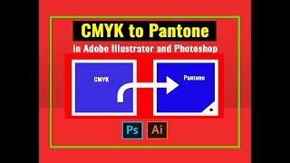 How to convert CMYK to Pantone in Adobe Illustrator and Photoshop [upl. by Oivalf]