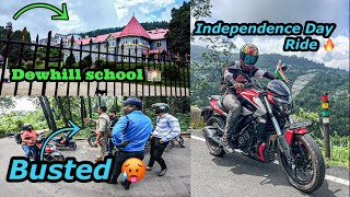 78th Independence Day Ride 🔥Kurseong Dowhill 😍 Police 🥵Busted [upl. by Ulysses648]