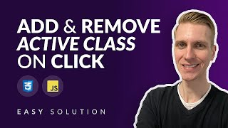 Add and Remove Active Class on Click [upl. by Stanton98]