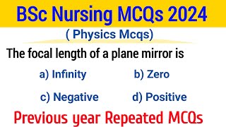 Nursing Mcqs 2024  Nursing entrance exam preparation  Physics Mcqs for BSc nursing exam [upl. by Emeline]