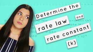 How to Find the Rate Law and Rate Constant k [upl. by Tamqrah872]