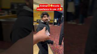 Animal movie in 😱 usa🇺🇸  Animal movie experience  shorts  Likith kella  USA vlogs in telugu [upl. by Nirtiak]