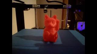 Creality Ender4 DIY 3D Printer First print after building  Creality Ender4 erster Druck [upl. by Doran]